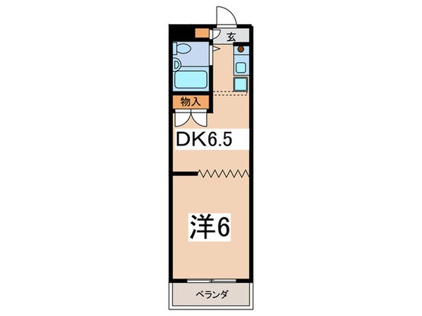 大和中央マンションの物件間取画像